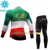 Cykeltøj Langærmet Vinter + Cykelbuks Lang Børn 2017 Astana Pro Team N004